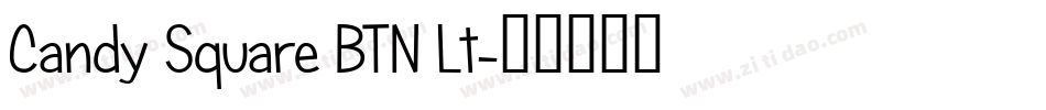 Candy Square BTN Lt字体转换